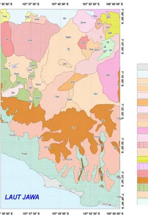 Gambar 1. Peta Geologi Daerah Pameungpeuk. 