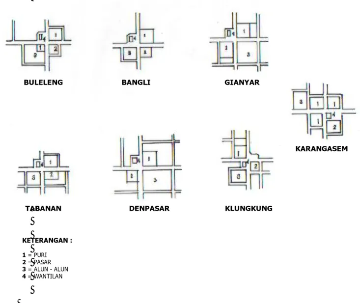 Gambar 11.  Pusat Kerajaan Berkembang menjadi Pusat Kabupaten    Sumber: Anindya (1991).