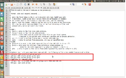 Gambar 3. 10 Editing pada Site.defaults 