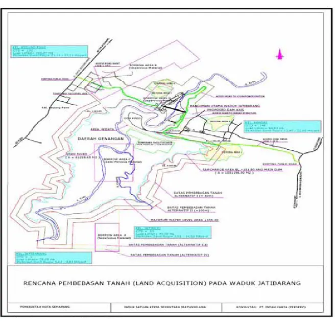 Gambar 2. Lokasi Rencana Pembangunan Waduk Jatibarang, Jawa Tengah
