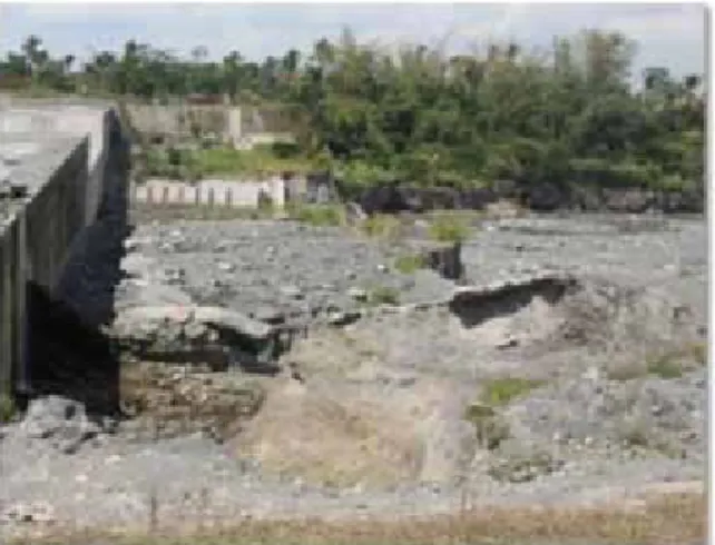 Gambar 5. Material yang tertampung di Sabo Dam
