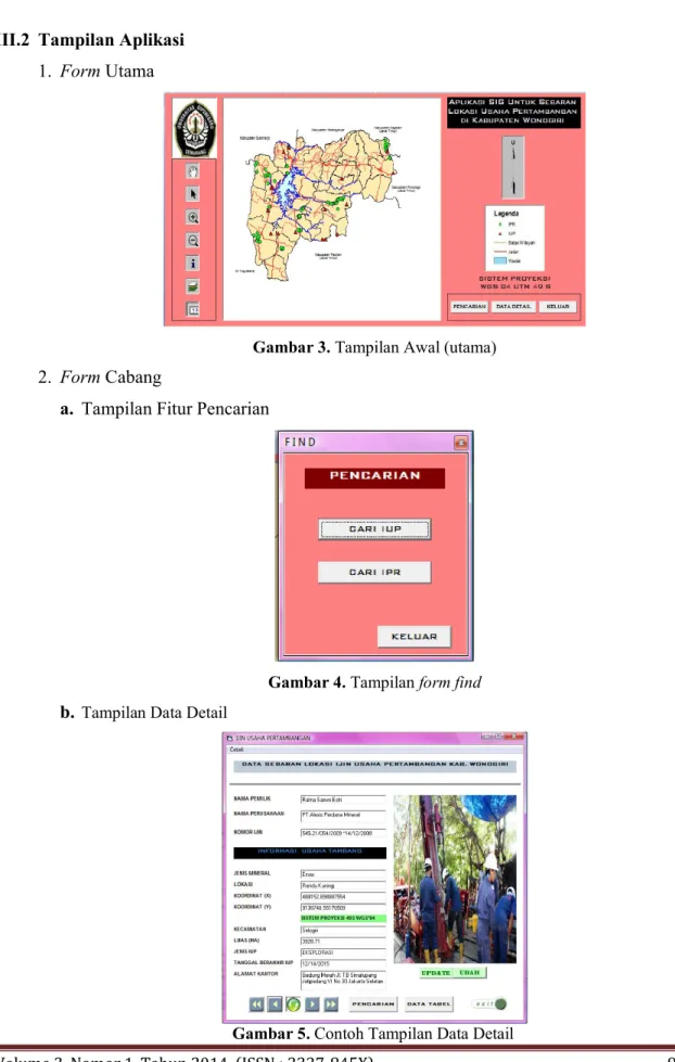 Gambar 3. Tampilan Awal (utama)  2.  Form Cabang 