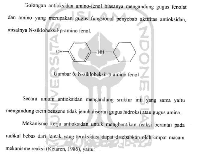 Gambar 6. N-sikloheksil-p-amino fenol