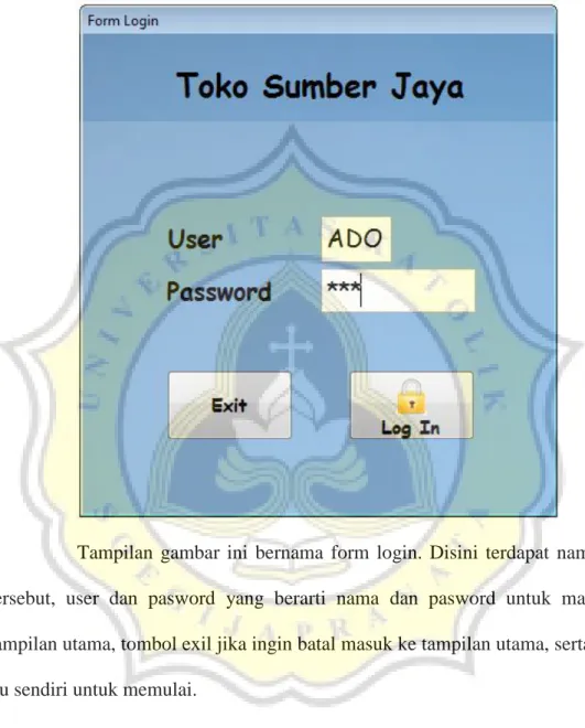 Gambar 4.1 Form Login 