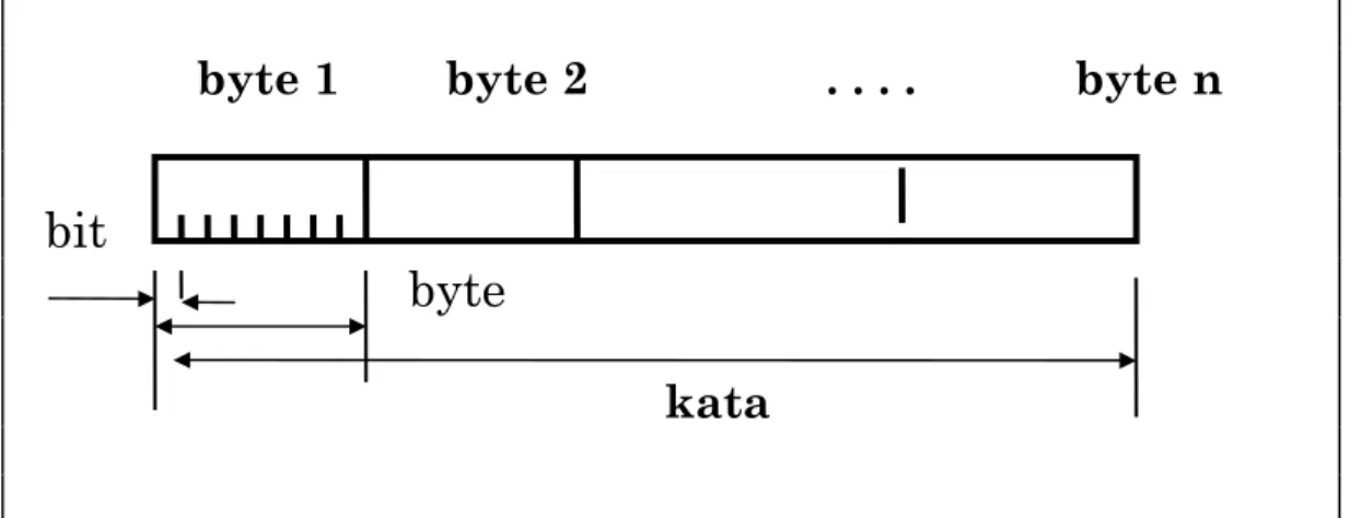 Gambar 1.3. Format penyimpanan informasi pada komputer.