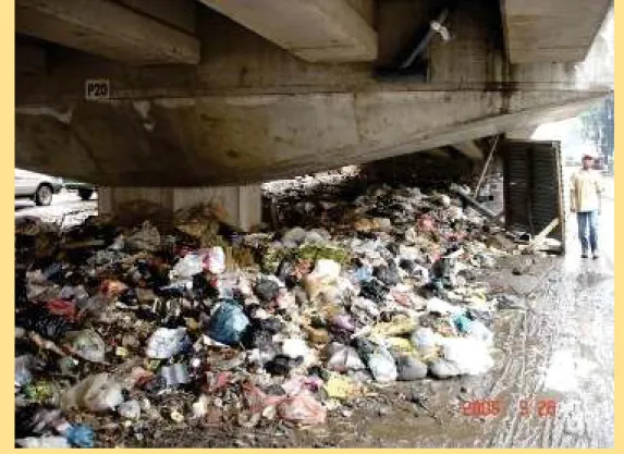 Gambar 5 - Masalah lingkungan: Sampah di Bawah Jalan Layang        Kiara Condong-Bandung