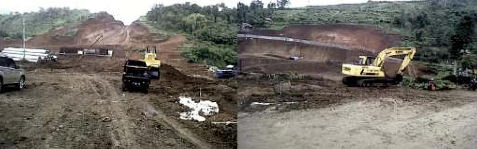 Gambar 9  - Gangguan Erosi Tanah dan Perubahan Aliran Permukaan        (Pembangunan Jalan Cisundawu)