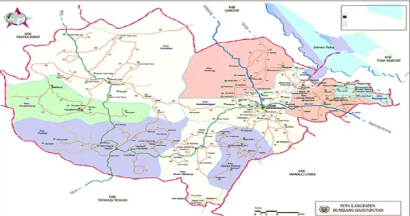 Gambar 2.1 Peta Kabupaten Humbang Hasundutan 