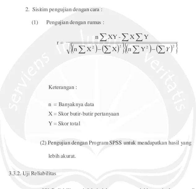 tabel maka valid. r tabel di katan valid jika nilai r > 0,3. 