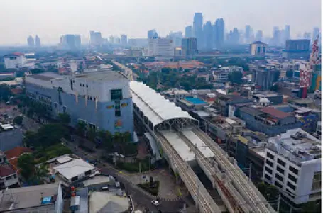 Foto Aerial Stasiun MRT Blok M, 19 Mei 2019.  