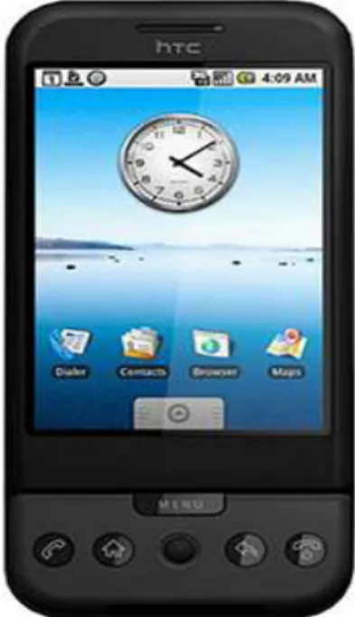 Gambar 2.6 HTC Dream, ponsel Android pertama 