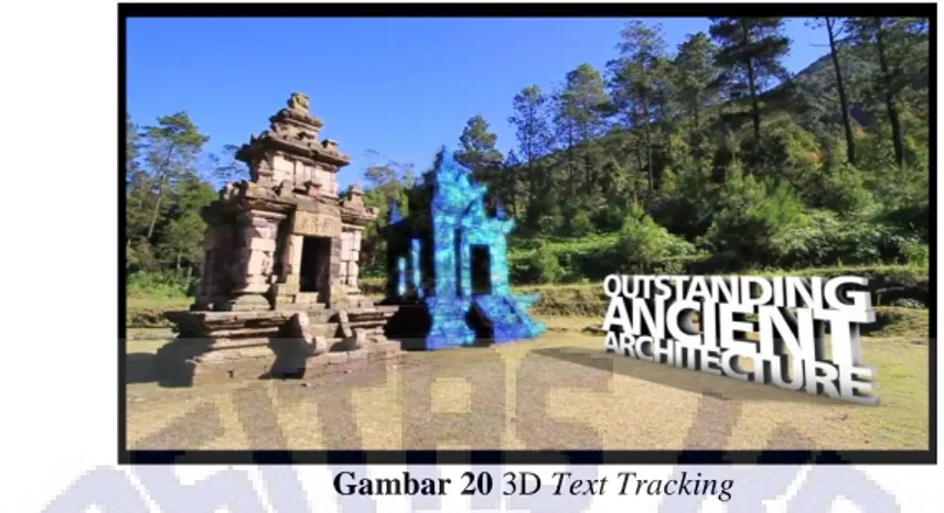 Gambar 20 3D Text Tracking 