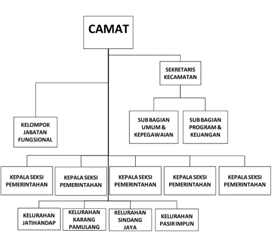 Gambar 1 Struktur  Organisasi  Kecamatan Mandalajati Tahun Picture 2014
