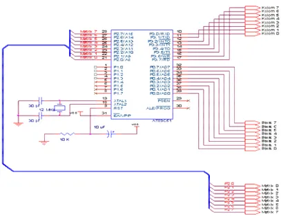 Gambar 2.14 Persambungan pada sisi Mikrokontroler 