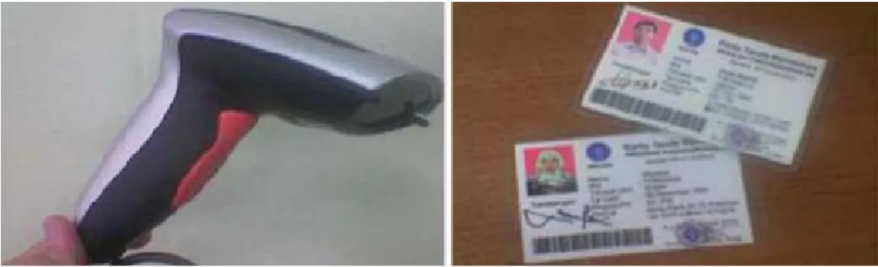 Gambar 3. Radio frequency identification (RFID) dan RFID reader.