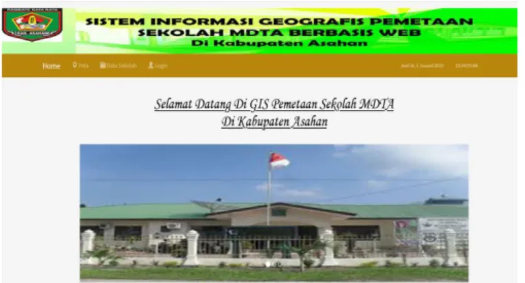Gambar 8. Tampilan Halaman Peta Lokasi Sekolah MDTA Islamiyah 