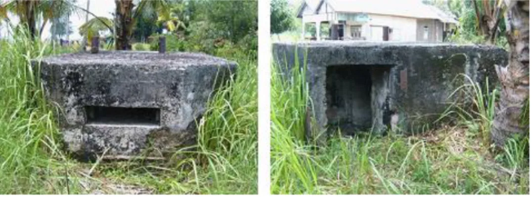 Gambar 1. Lubang/Bunker Peninggalan Jepang di Desa Parupuk  Sumber: (Jufrida, 2018b)