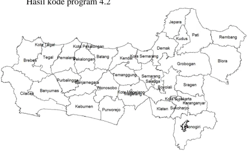 Gambar 4.2 Peta Provinsi Jawa Tengah