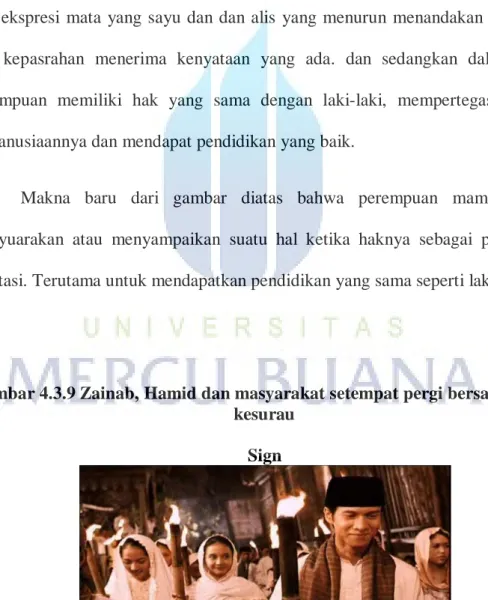 Gambar 4.3.9 Zainab, Hamid dan masyarakat setempat pergi bersama-sama  kesurau 