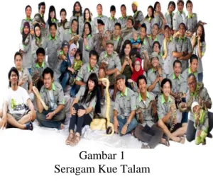 Gambar 1  Seragam Kue Talam  