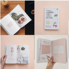 Gambar III.6 Referensi Format Desain  Sumber: Instagram Things &amp; Thoughts i drew 