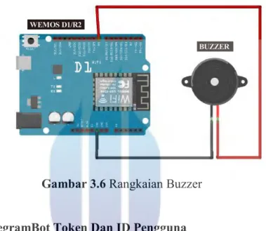 Gambar 3.6 Rangkaian Buzzer 