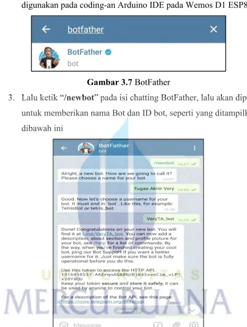 Gambar 3.7 BotFather 