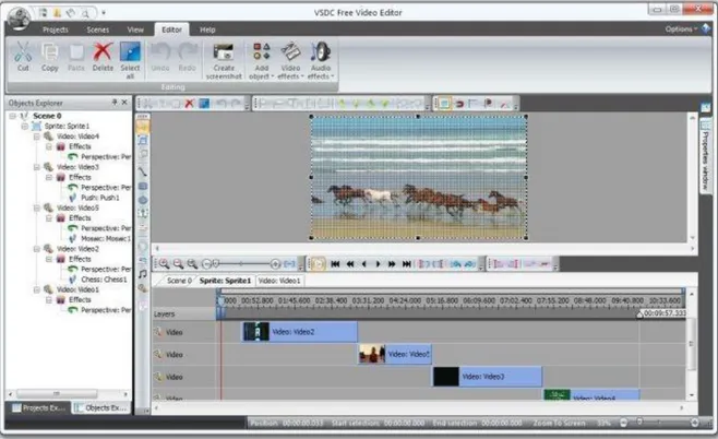 Gambar 1.1 Tampilan aplikasi VSDC Free Video Editor 