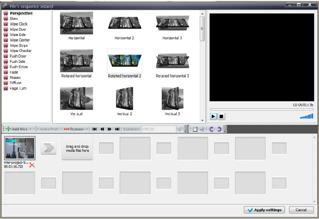 Gambar 3.2 Tampilan jendela File’s sequence wizard 