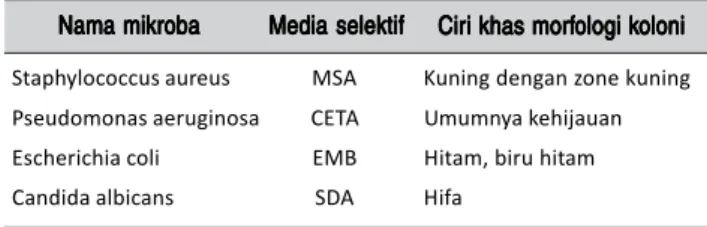 Tabel 2. Hasil uji efektifitas sediaan pembersih gigi tiruan dengan bahan minyak atsiri kulit batang kayu manis terhadap Candida albicans