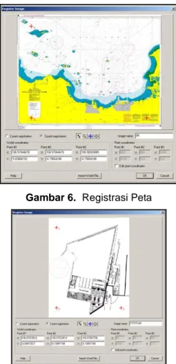 Gambar 7.  Registrasi Siteplan Breakwater 