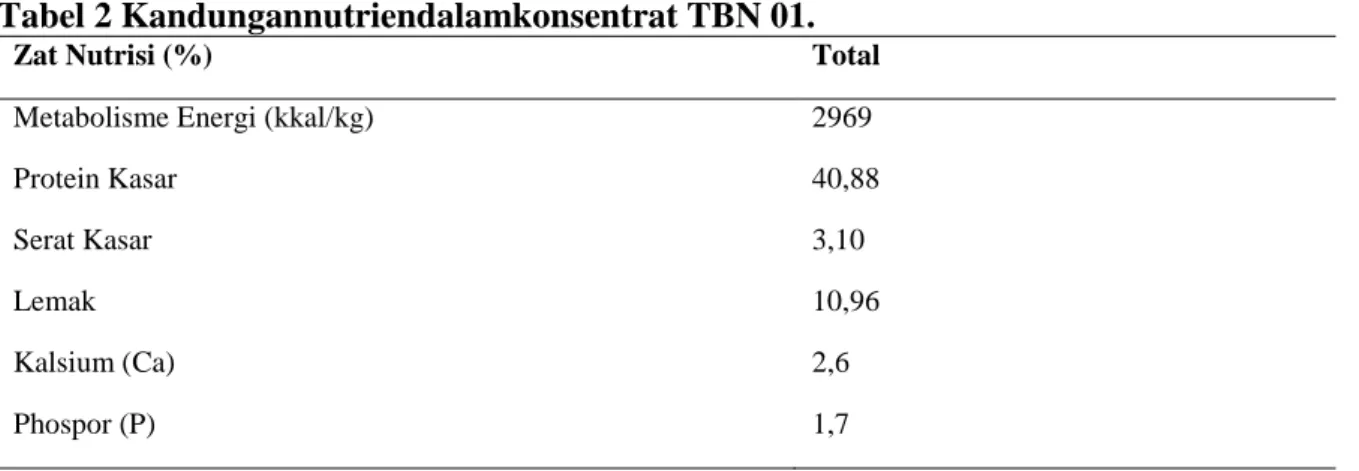 Tabel 3 Kandungan nutrien dalam ransum babi umur 2-6 bulan penelitian 