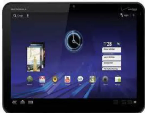 Gambar II.5. Motorola Xoom Tablet Honeycomb Pertama  . (Sumber :  Google ; Android)