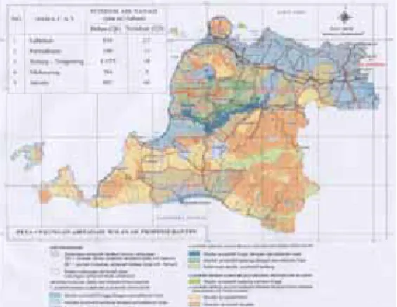 Gambar 1. Peta Administrasi Kabupaten  Pandeglang, Provinsi Banten.