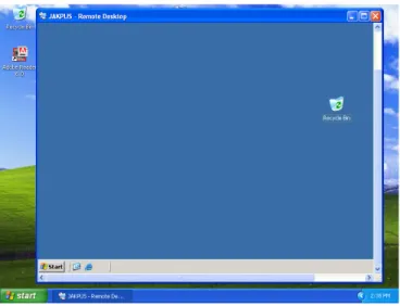 Gambar 12.4: Tampilan desktop setelah logon 