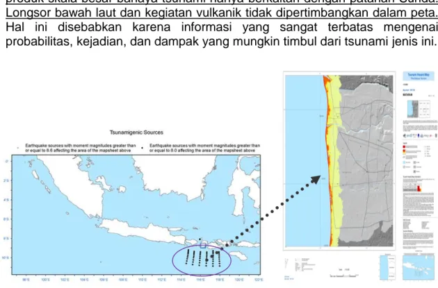 Gambar 11: Pendekatan Multi-skenario DLR Sejumlah  sumber  tsunami  hipotetis  dengan 