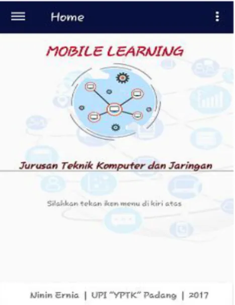 Gambar 4. Halaman Intro Mobile Learning 