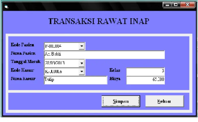 Gambar 4.13. Rawat Inap  g.  Medical Record 