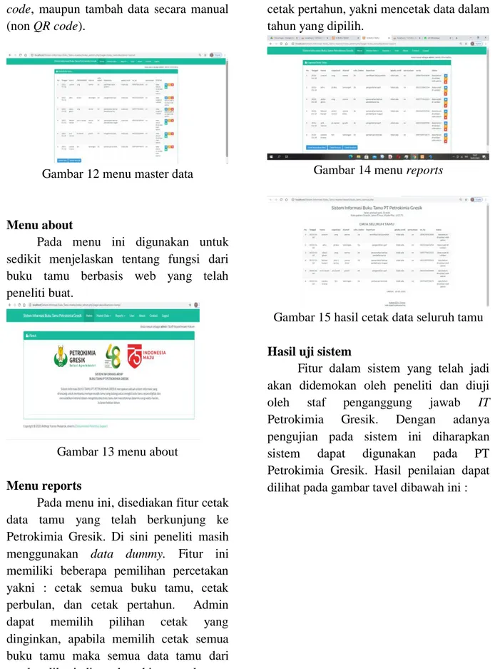 Gambar 12 menu master data 