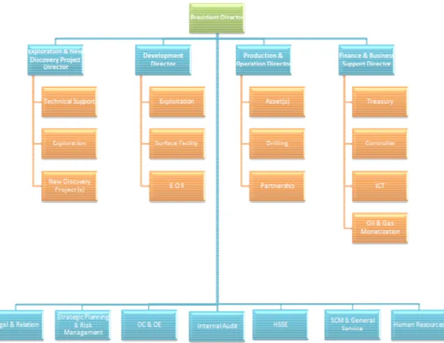 Gambar 3.2 Struktur Organisasi PT. Pertamina EP 