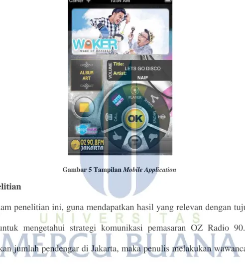Gambar 5 Tampilan Mobile Application 