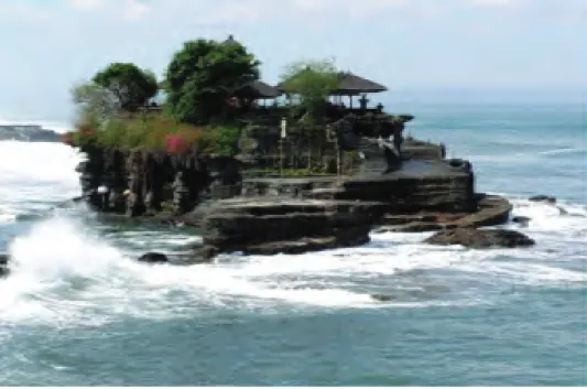Gambar 3.7 Pura Tanah Lot Terletak di Kabupaten Tabanan,  Provinsi Bali sebagai konsep Parhyangan