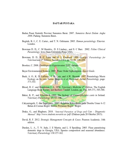 DAFTAR PUSTAKA. Badan Pusat Statistik Provinsi Sumatera Barat Sumatera ...