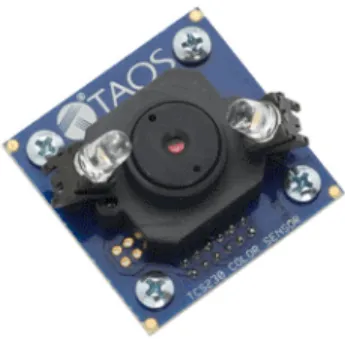 Gambar 3. Modul Sensor Warna TCS 3200 (Noor, 2010)  2.4 Mikrokontroler AVR ATmega8 