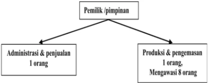 Gambar 1.  Struktur Organisasi UKM Binangkit,                       Tasikmalaya. 