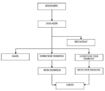Gambar 3.1 Struktur Organisasi Berjalan 