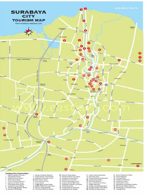 Gambar Peta Surabaya 