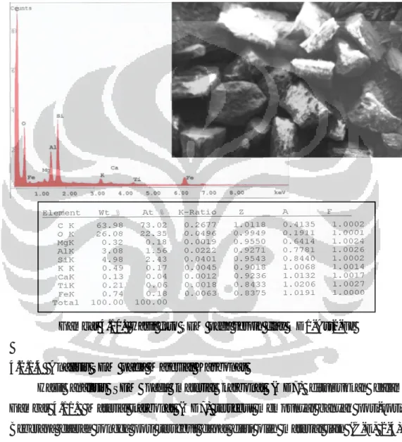 Gambar 4.10.  Hasil foto SEM pada serpih clay OD1-Ast2-Fe 