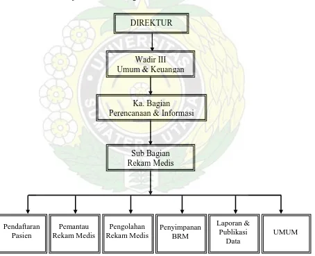 Gambar 2.5. Struktur Organisasi Rekam Medis di RSUP H. Adam Malik Medan 