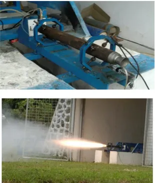 Gambar 5-1. Contoh flight test Roket RX-70                        Perlu  juga  dijelaskan,  bahwa  mengingat roket RX-70 berdimensi kecil, maka  tidak di mungkinkan untuk memasukkan  sensor GPS (Global Positioning System)  sebagai  payload  untuk dapat men
